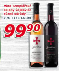 Vína Templářské sklepy Čejkovice