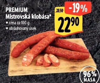 Klobása mistrovská Premium