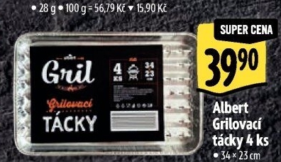 Tácky grilovací Albert