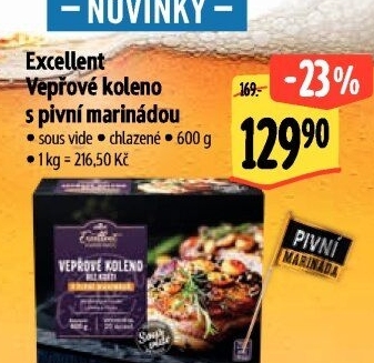 Vepřové koleno s pivní marinádou Sous vide Albert Excellent