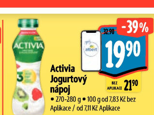 Jogurtový nápoj Activia Danone