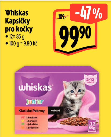 Kapsičky pro kočky Whiskas