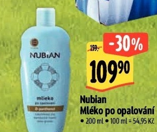 Mléko po opalování Nubian