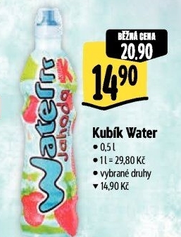 Ochucená voda Waterrr Kubík
