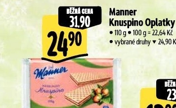 Oplatky Knuspino Manner