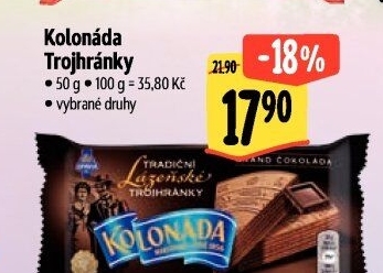Oplatky trojhránky Kolonáda Opavia
