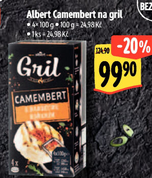 Sýr Camembert na gril Albert Gril