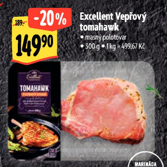 Vepřový steak tomahawk Albert Excellent