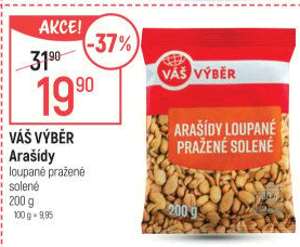 Arašídy pražené Váš Výběr