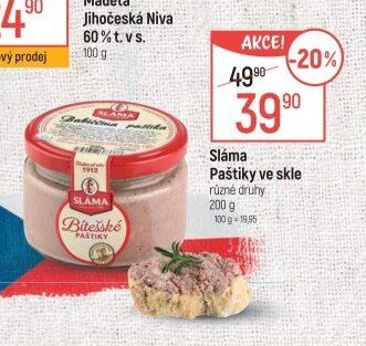 Sláma Paštiky ve skle