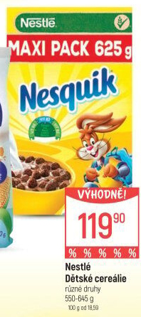Cereálie Nesquik Nestlé