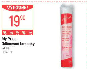 Odličovací tampony My Price