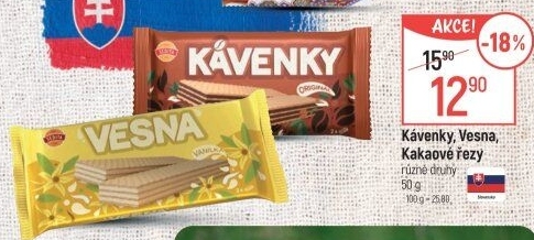 Oplatky Kávenky Sedita