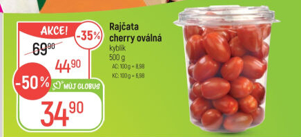 Rajčata cherry oválná
