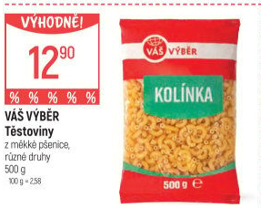 Těstoviny Váš Výběr