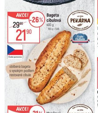 Bageta cibulová