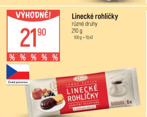 Rohlíčky linecké Klasa Pekárny a cukrárny Klatovy