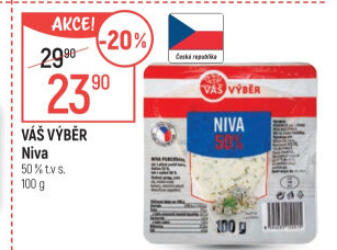 Sýr Niva 50% Váš Výběr