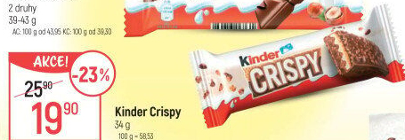 Dezert Crispy Kinder
