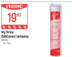 Odličovací tampony My Price