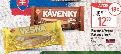 Oplatky Kávenky Sedita