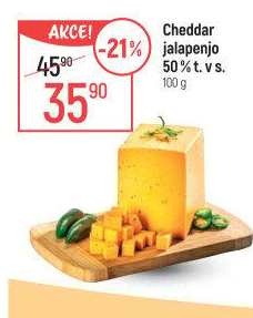 Sýr Cheddar s Jalapenjo