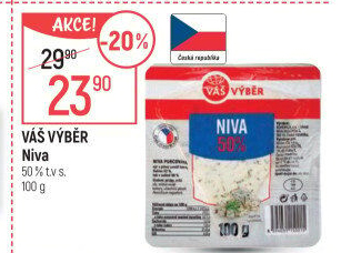 Sýr Niva 50% Váš Výběr