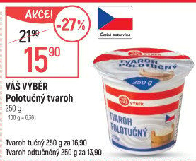 Tvaroh polotučný Váš výběr