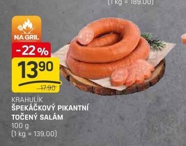 KRAHULÍK ŠPEKÁČKOVÝ PIKANTNÍ TOČENÝ SALÁM