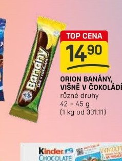 ORION BANÁNY, VIŠNĚ V ČOKOLÁDĚ