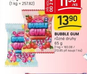 BUBBLE GUM různé druhy