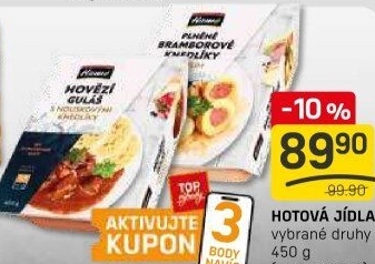 Hotová jídla Hamé