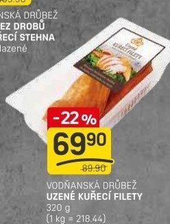 Kuřecí filety uzené Vodňanské kuře