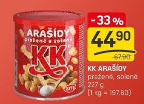Pražené arašídy KK