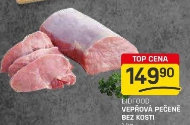 Vepřová pečeně bez kosti Bidfood