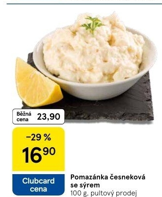 Česneková pomazánka se sýrem