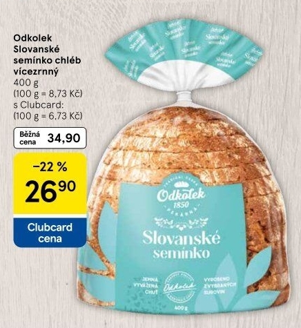 Chléb vícezrnný Slovanské semínko Odkolek