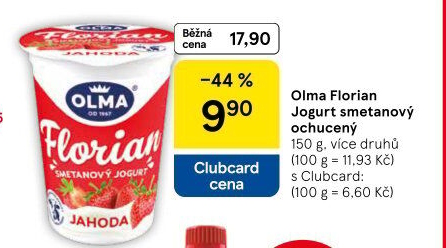Jogurt smetanový Florian Olma