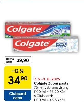Pasty na zuby Colgate