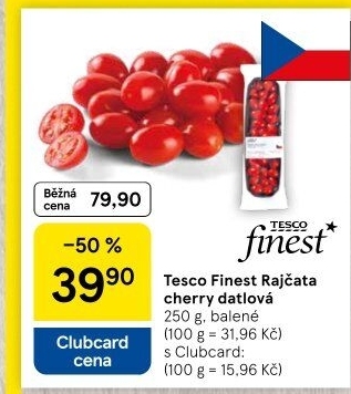 Rajčata cherry Tesco Finest
