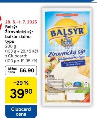 Sýr Balsýr Mlékárna Žirovnice