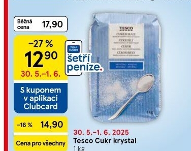 Cukr krystal Tesco