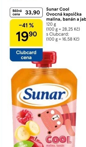 Kapsička do ručičky Ovocné pyré Cool Sunar