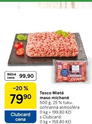 Mleté maso mix Tesco