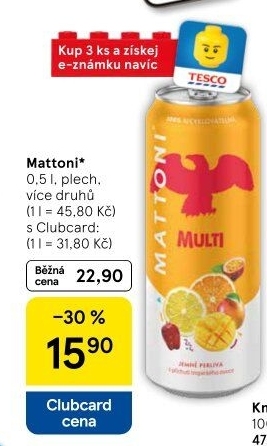 Ochucená voda Mattoni