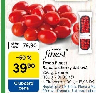Rajčata cherry Tesco Finest