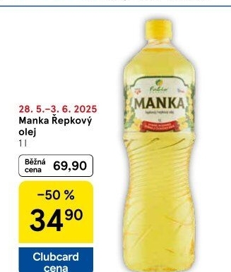 Řepkový olej Manka Fabio
