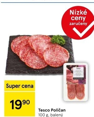 Salám Poličan Tesco