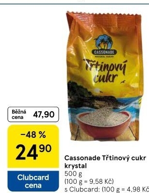 Třtinový cukr Cassonade