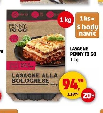 Lasagne Penny to go